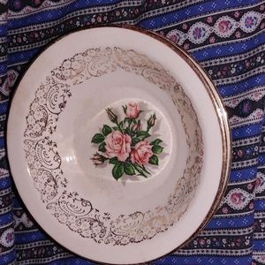2 Tudor Rose Dessert Dishes
